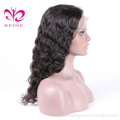 Fast ship Brazilian virgin HD lace frontal human hair wigs for black women with factory price, curly double drawn human hair wig